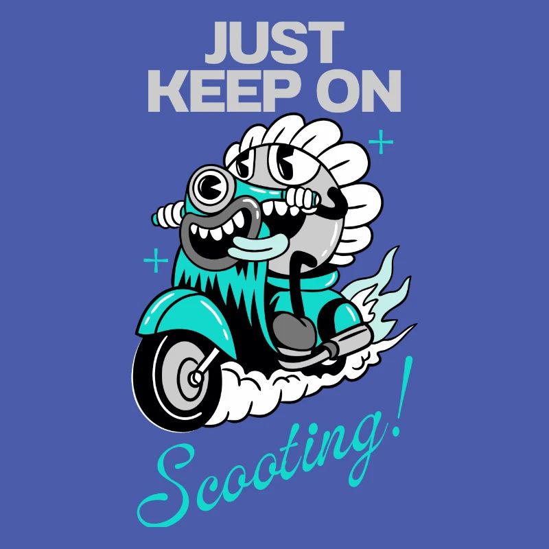 Just Keep On Scooting – Comic Scooter Fun
