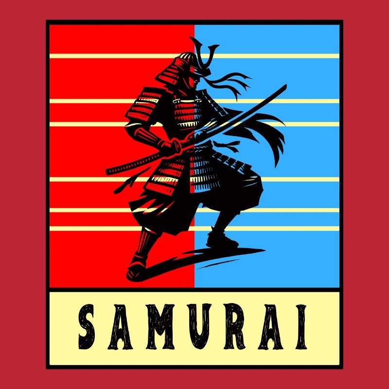Retro Samurai Warrior