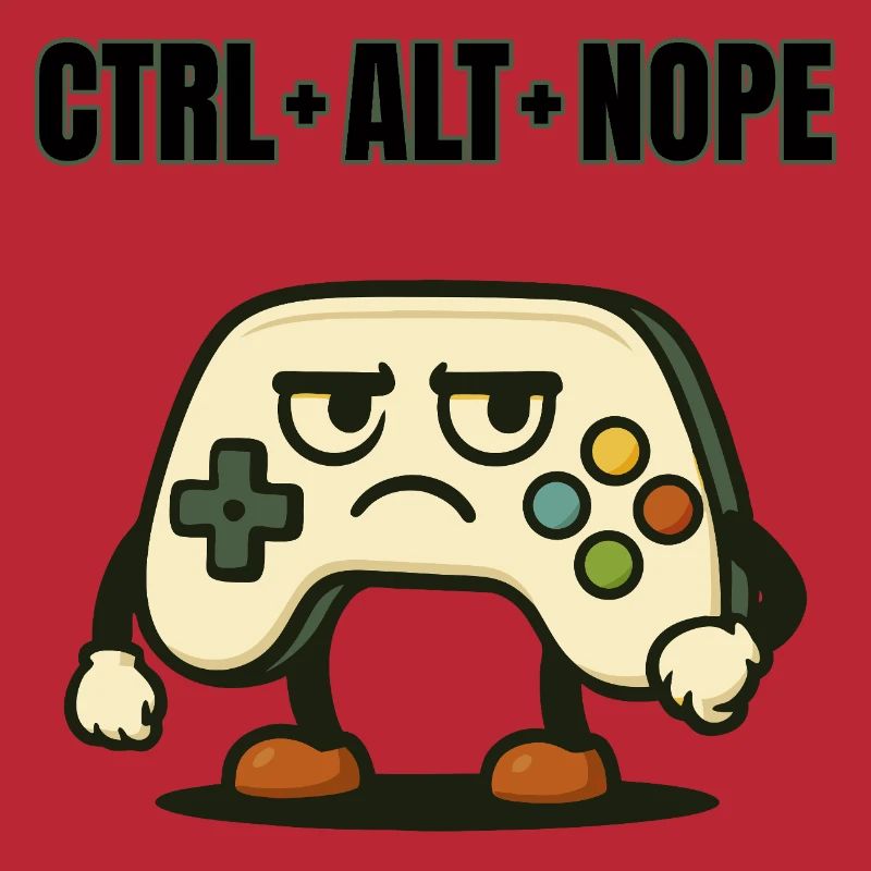 CTRL ALT NOPE Controller Meme