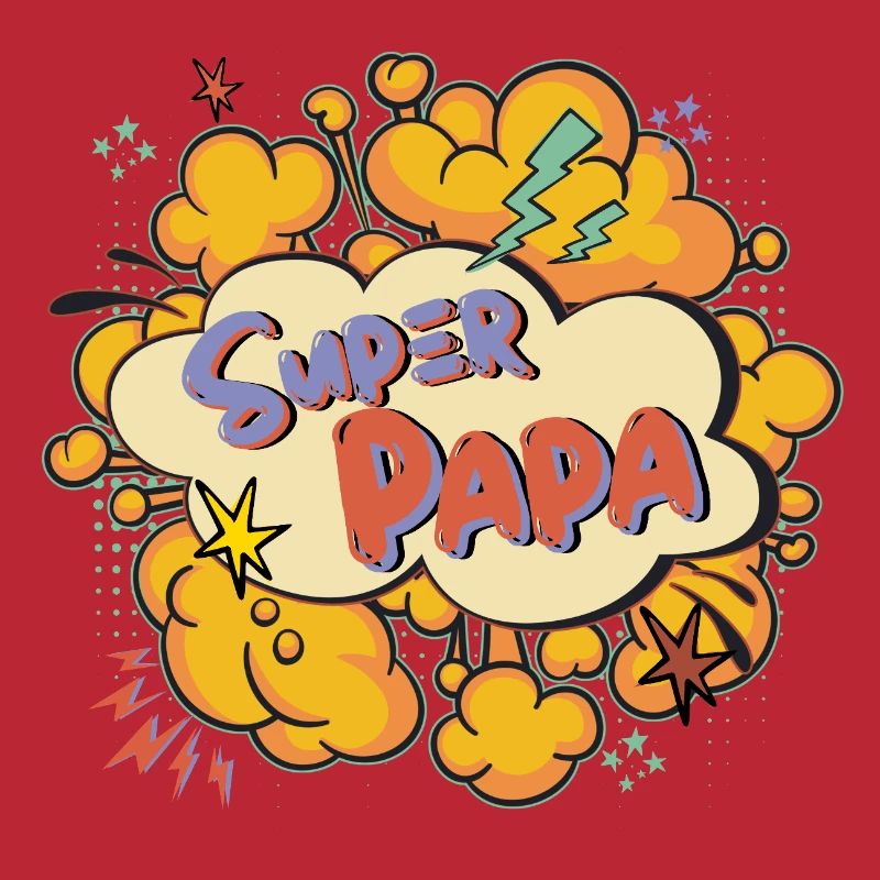 Super Dad Comic Explosion