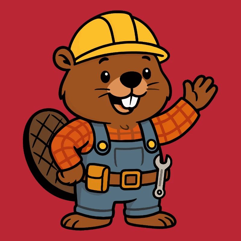 Beaver Construction Worker Bob Helm Hello Planbuilder