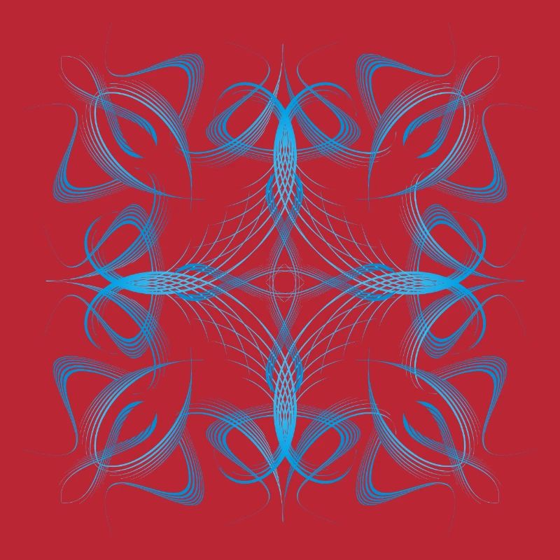 Delicate dynamic blue line pattern