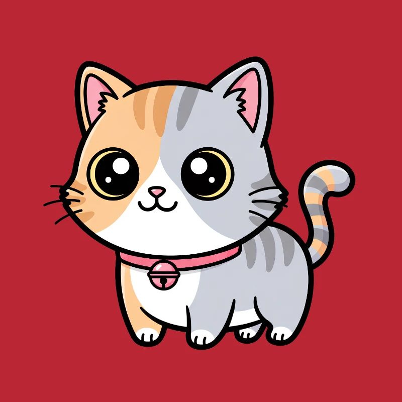 Calico Kitten Collar Charm