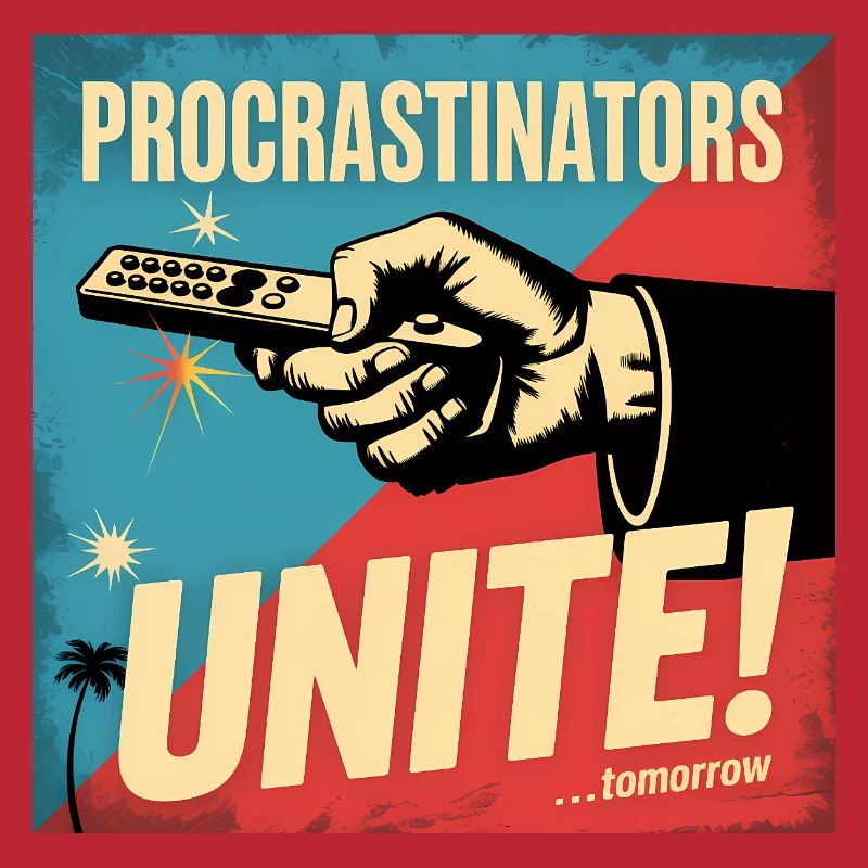 Procrastinators Unite ...Tomorrow - Funny Procrast