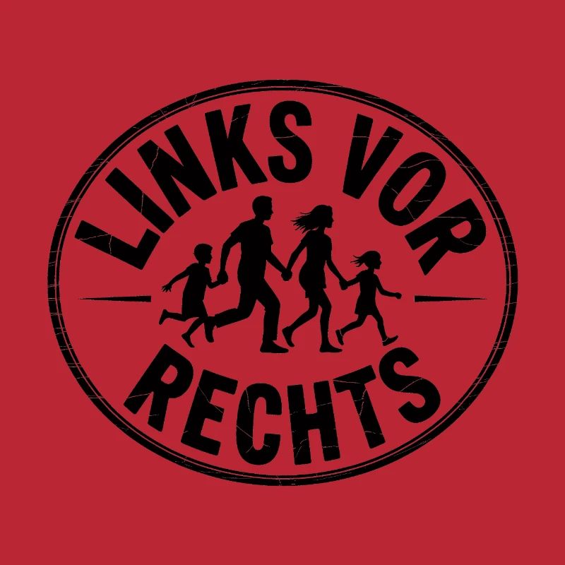 Left before Right - Funny Antifa Slogan
