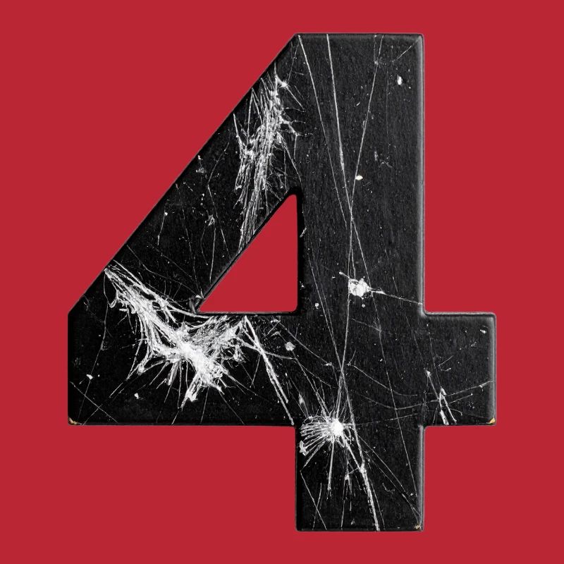 Black four-scratch pattern