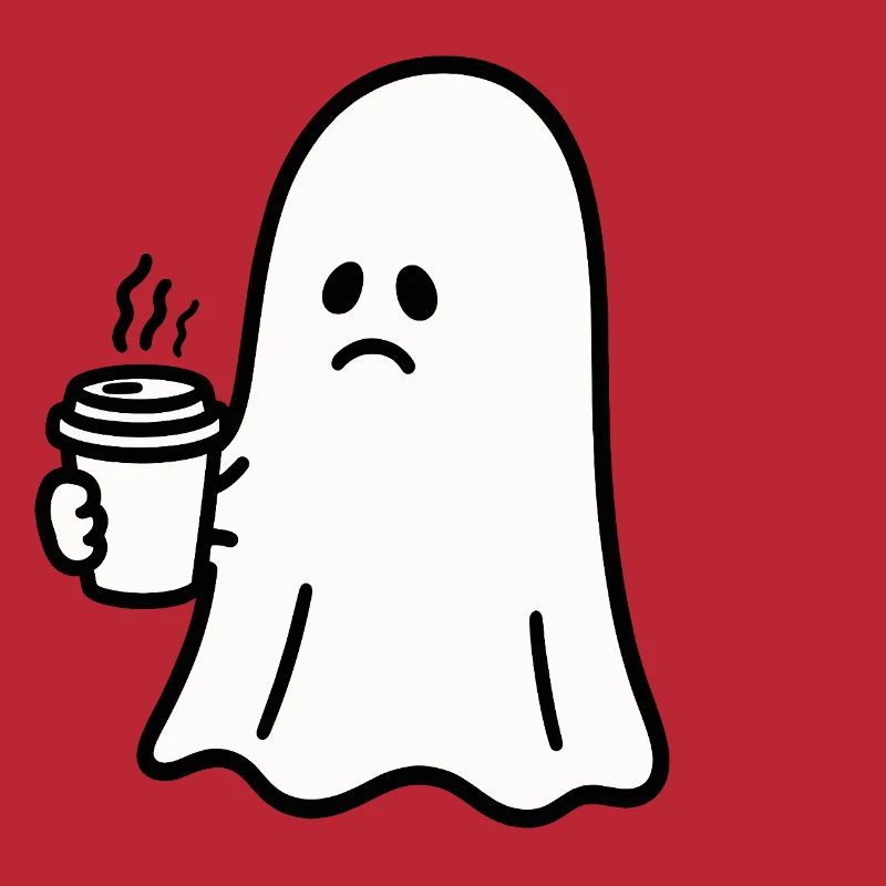 Geist Kaffee Halloween Süßes oder Saures