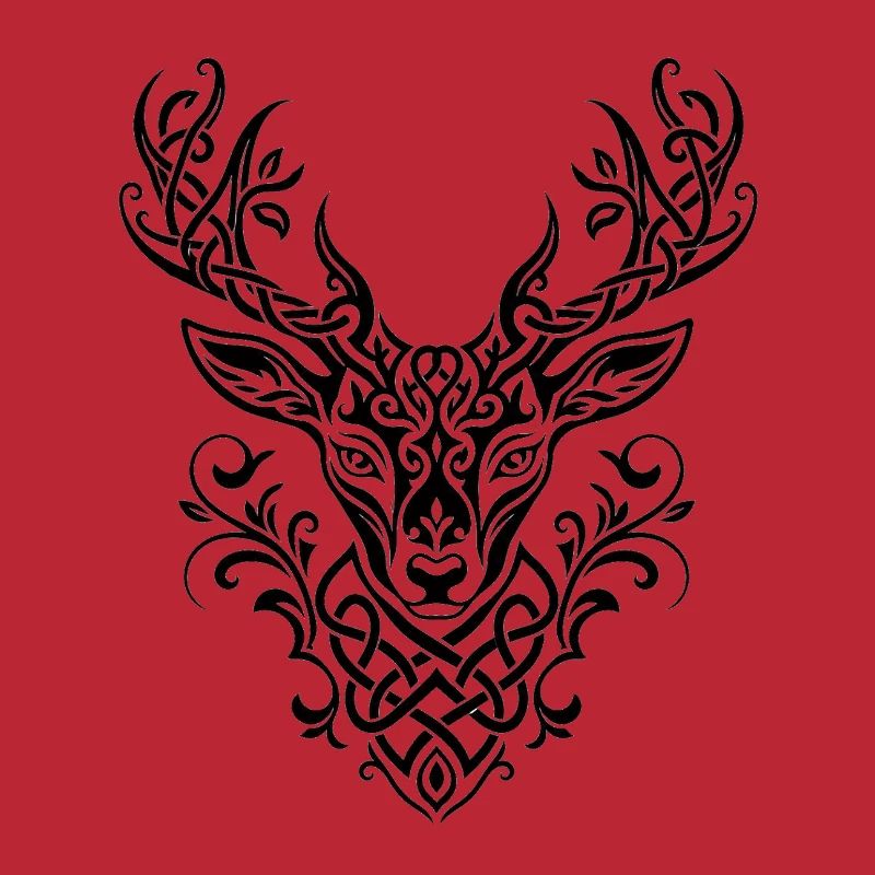 Celtic Deer Head Knot Pattern