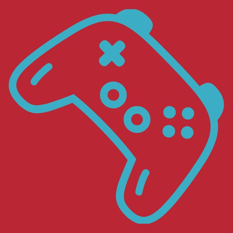 Turquoise controller silhouette