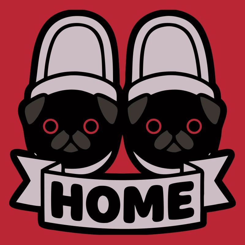 Mops Hausschuhe Home Banner