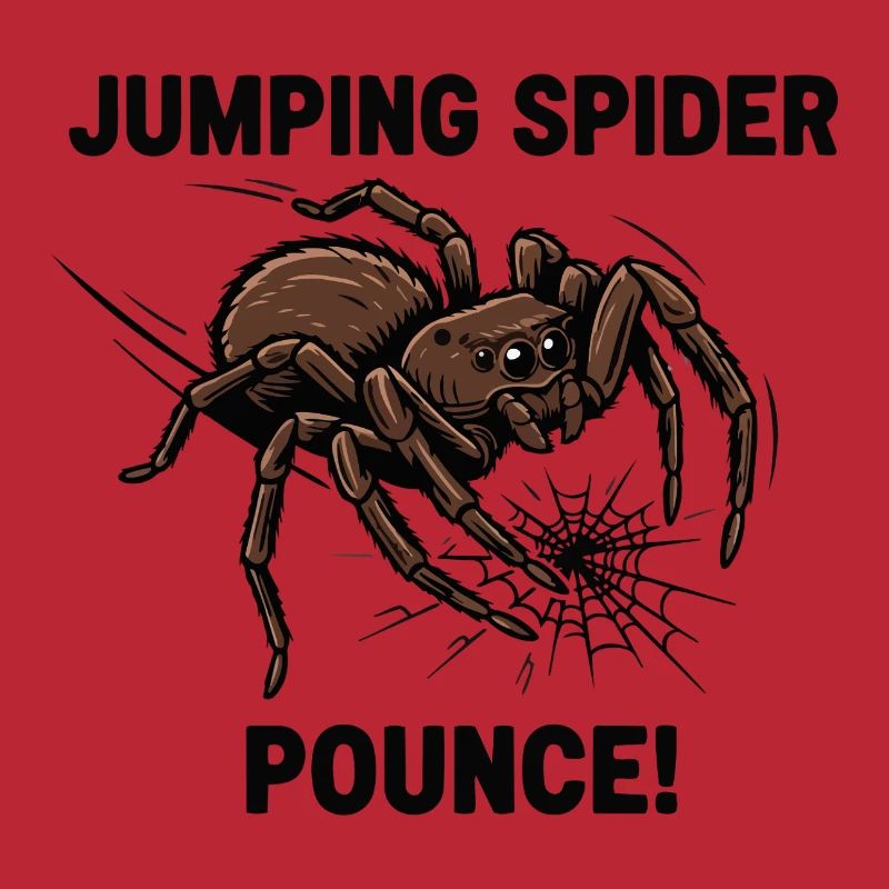 Araignée Sauteuse Springende Spinne