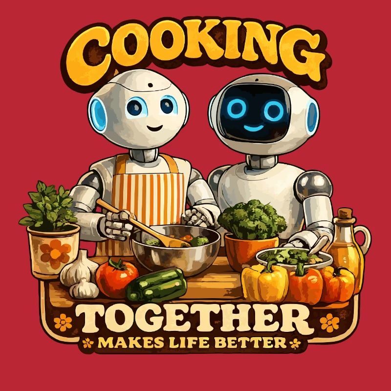 Roboter kochen gemeinsam