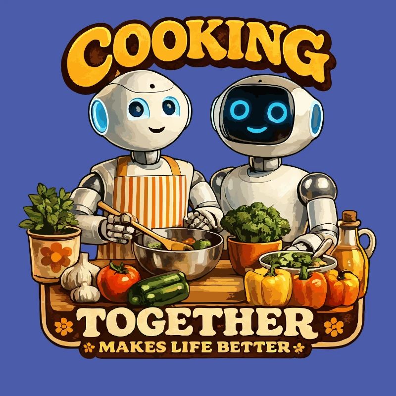 Roboter kochen gemeinsam