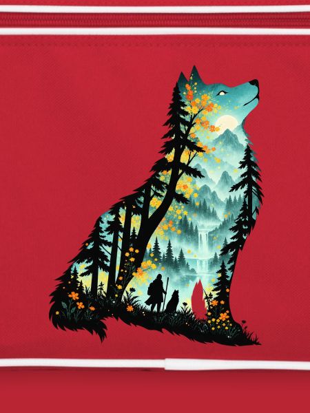 Waldwolf im Mondlicht