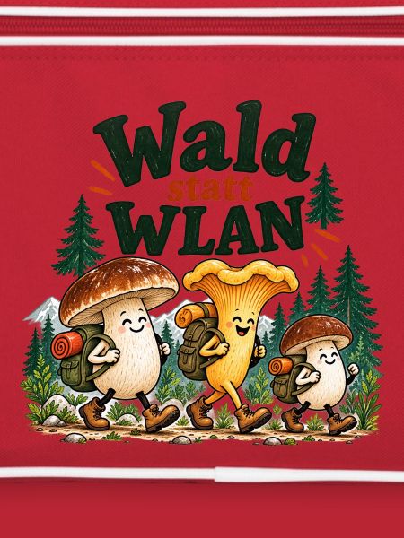 Wald statt WLAN Pilzhumor