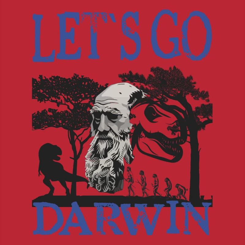 Charles Darwin Evolution textile Geschenkidee