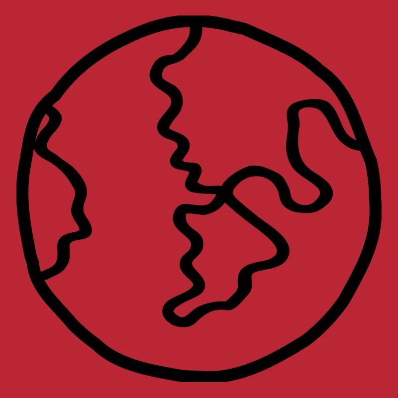 Planète Terre Doodle de l’espace