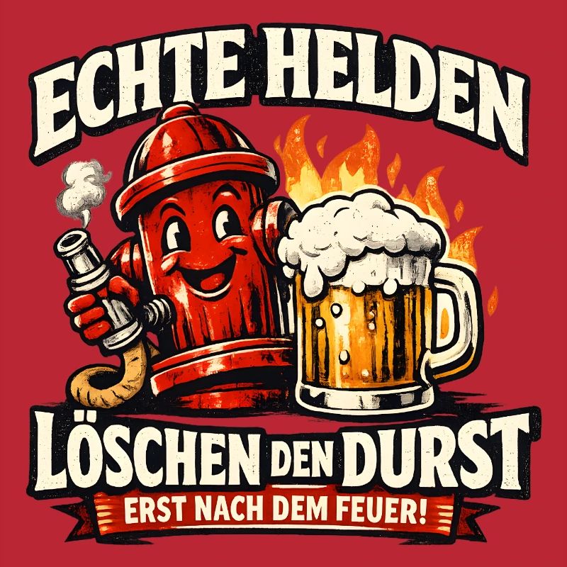 Echte Helden löschen den Durst