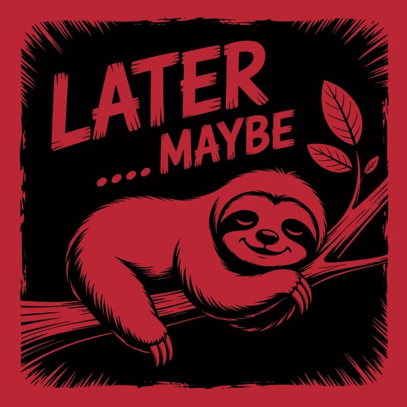 Funny sloth - maybe later
