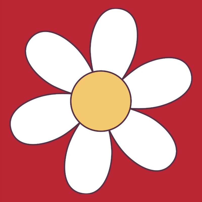 Joyeuse fleur de dessin animé Daisy