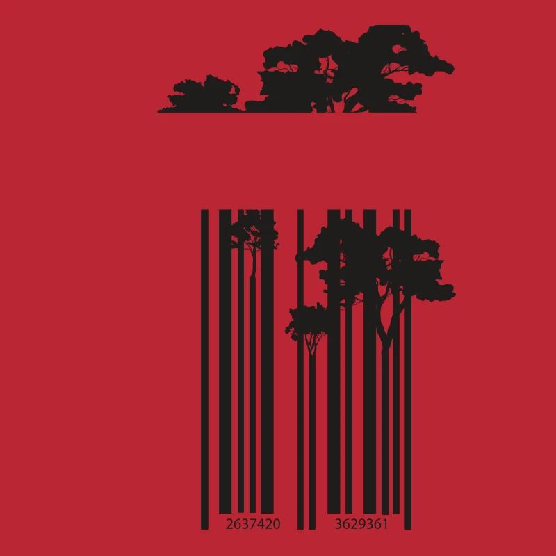 Coole Barcode Bäume Geschenk