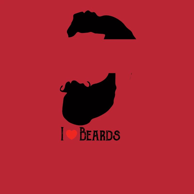 Beard love - man men beard beards gift idea