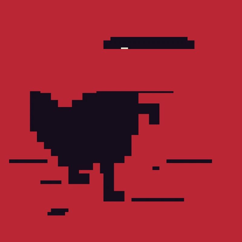 Retro Pixel Dinosaurier