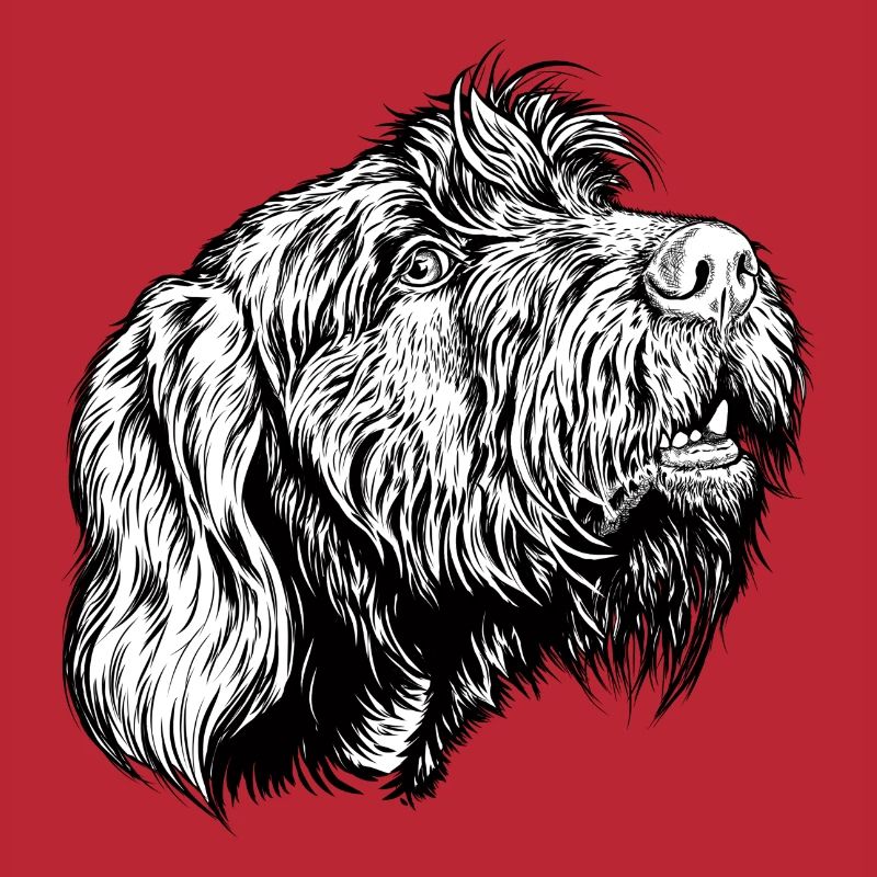 Pudelpointer redet mit
