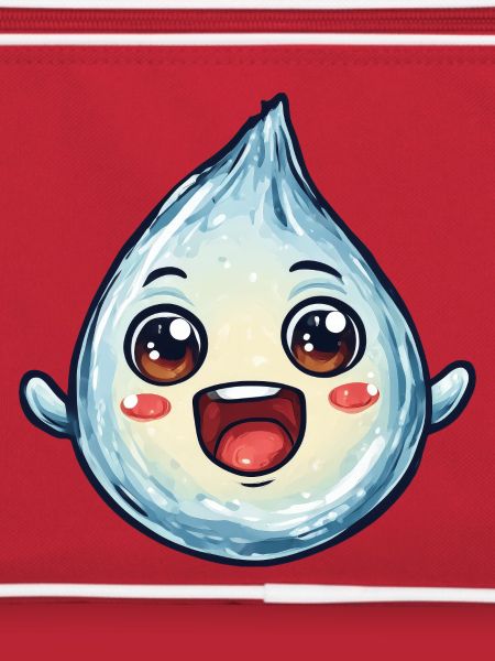 Kawaii Wassertropfen mit Gesicht