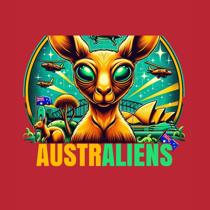 ausAustralia Roo Aussie Funny Australien Kangaroo
