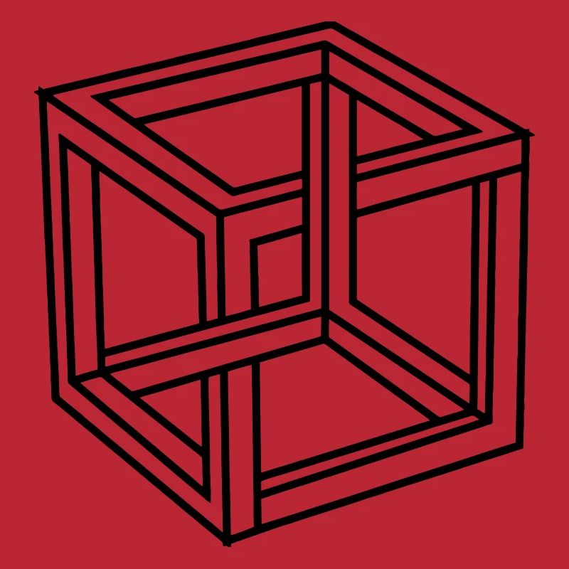 Esher unmöglicher Block oder Quadrat