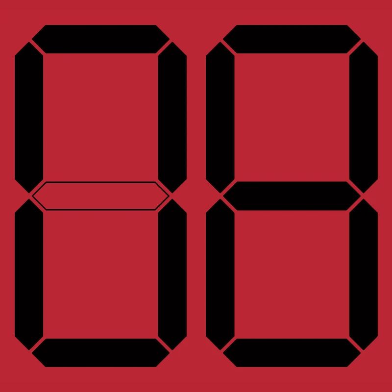 NUMBER 08 Zero Eight Birthday Gift Digital