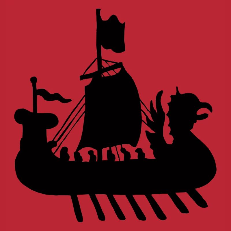 Wikingerboot Schiff Schattenbild