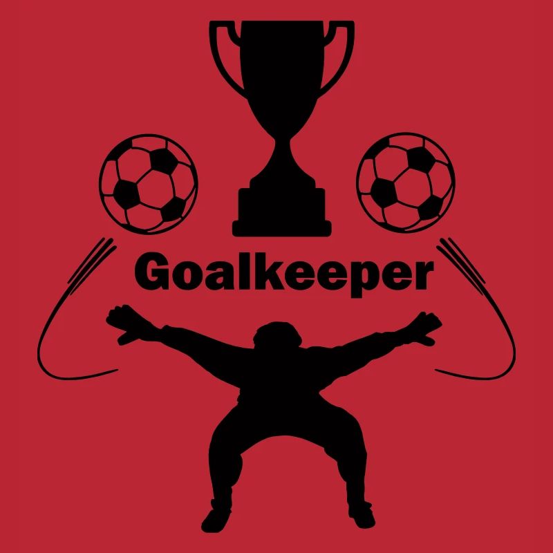 Torwart oder Torwart Schattenfigur Torwart