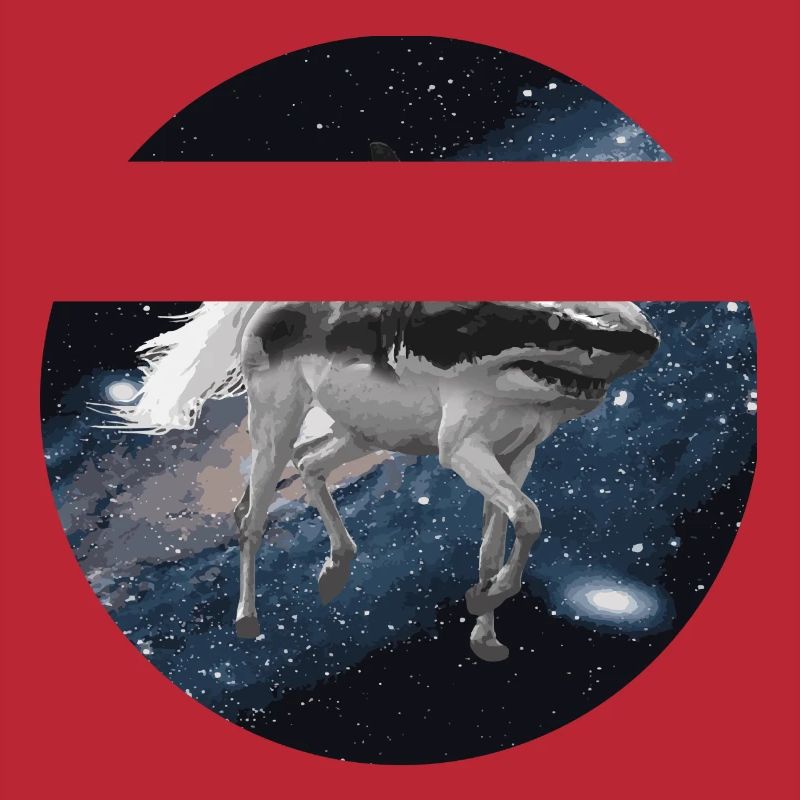 Cheval de requin dans l'espace