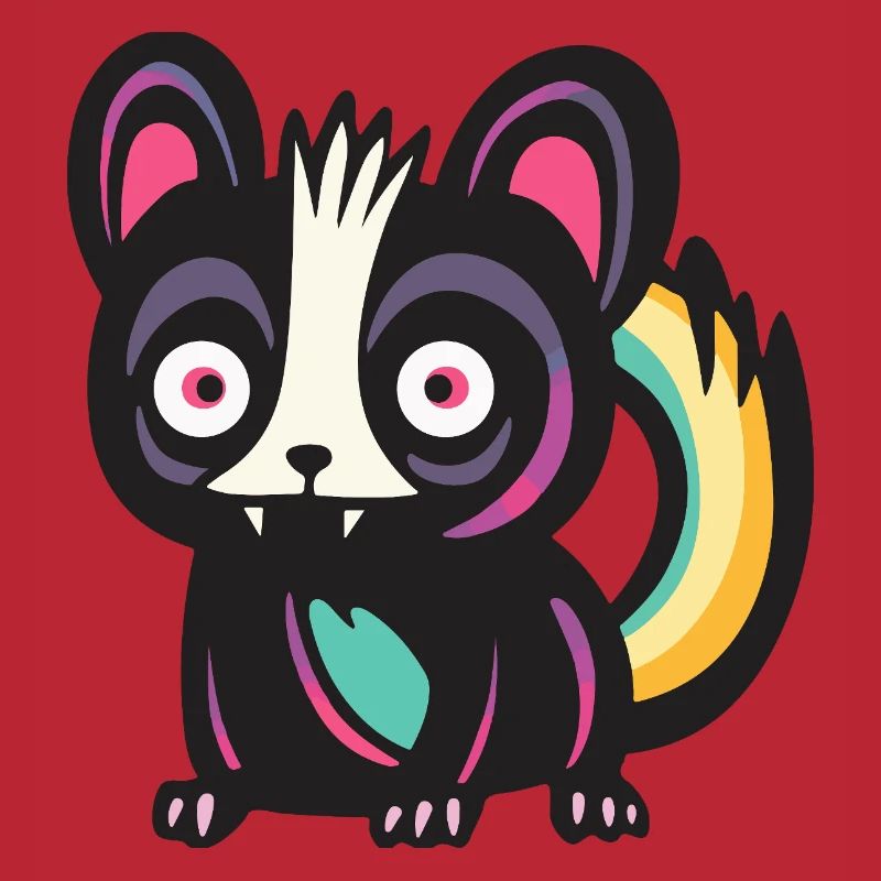 Skunk Halloween Comic Funny