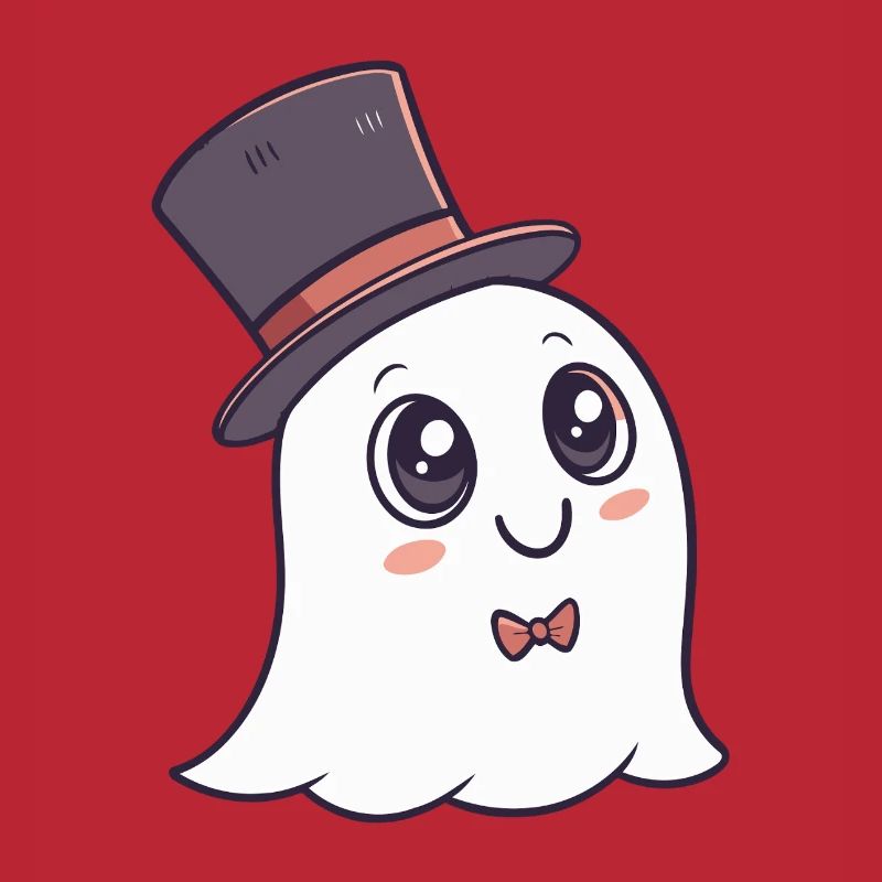 Chic Ghost Hat and Bow