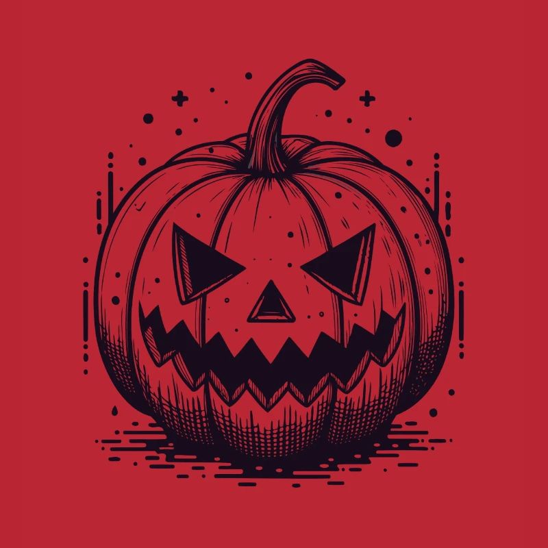 Schwarzer Jackolantern Kürbis
