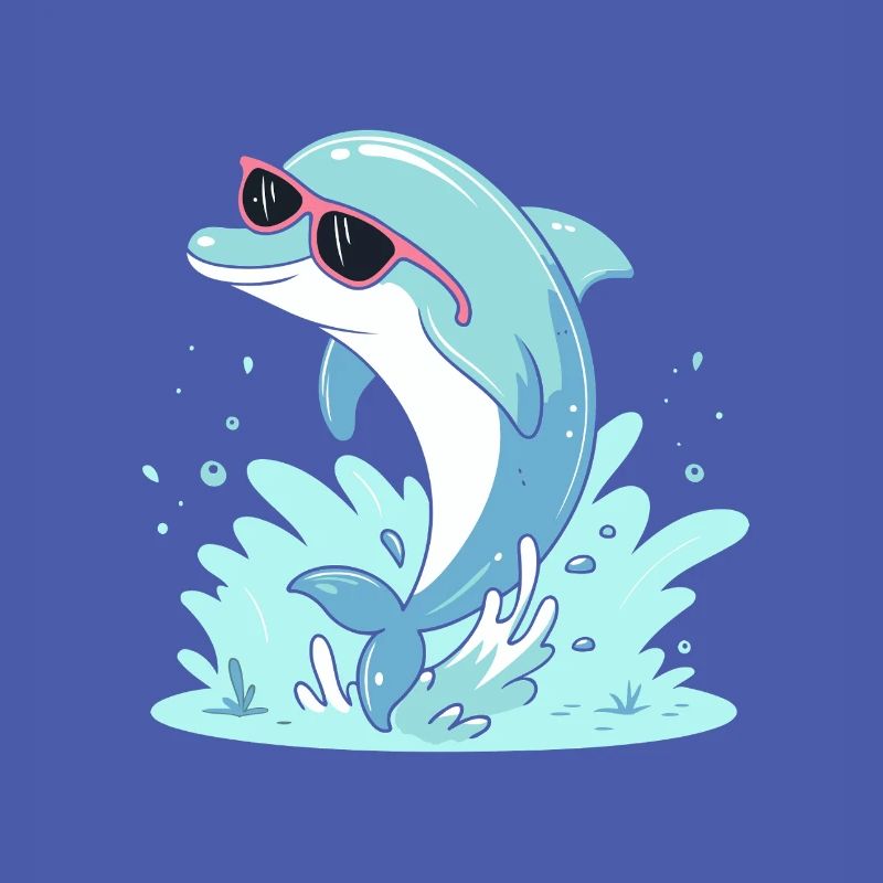 Dolphin Summer Pink Glasses