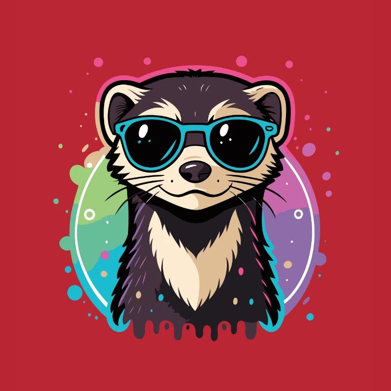 Regenbogenotterblaue Brille