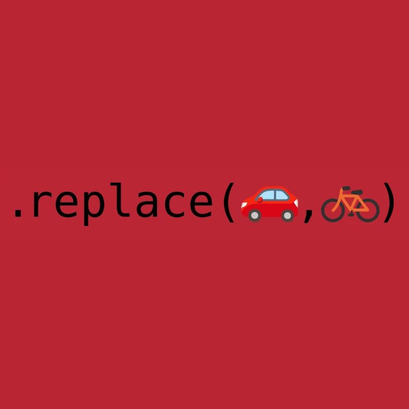 Autos durch Fahrräder ersetzen; Python-Edition