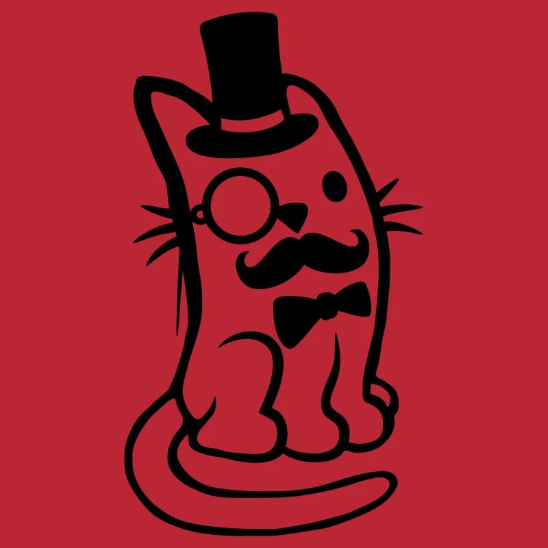 Herr Katze Bart Mann