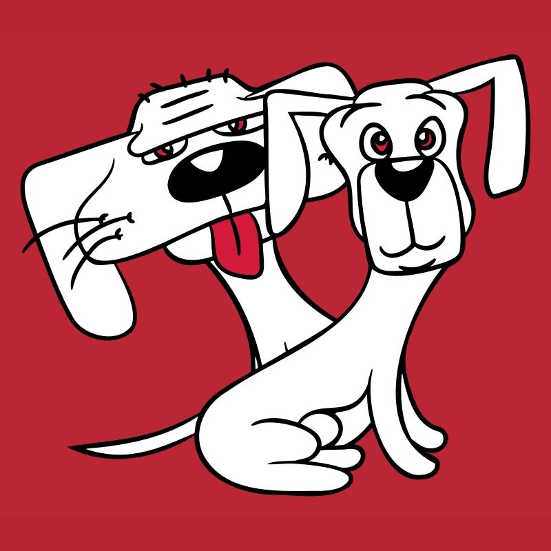 2 Dogs Looking Funny Funny Silly Sitting Cool