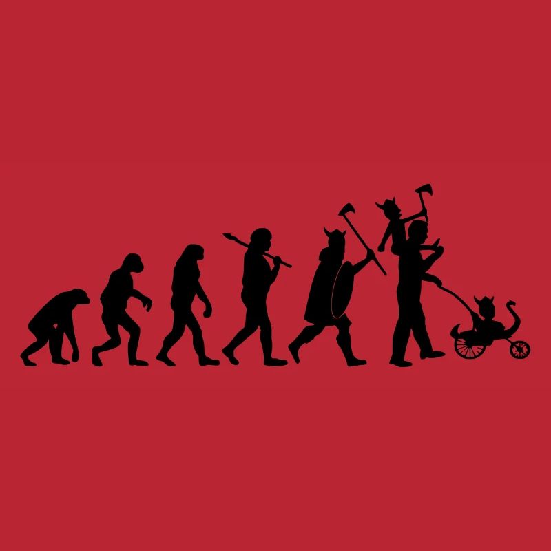 evolution daddy viking