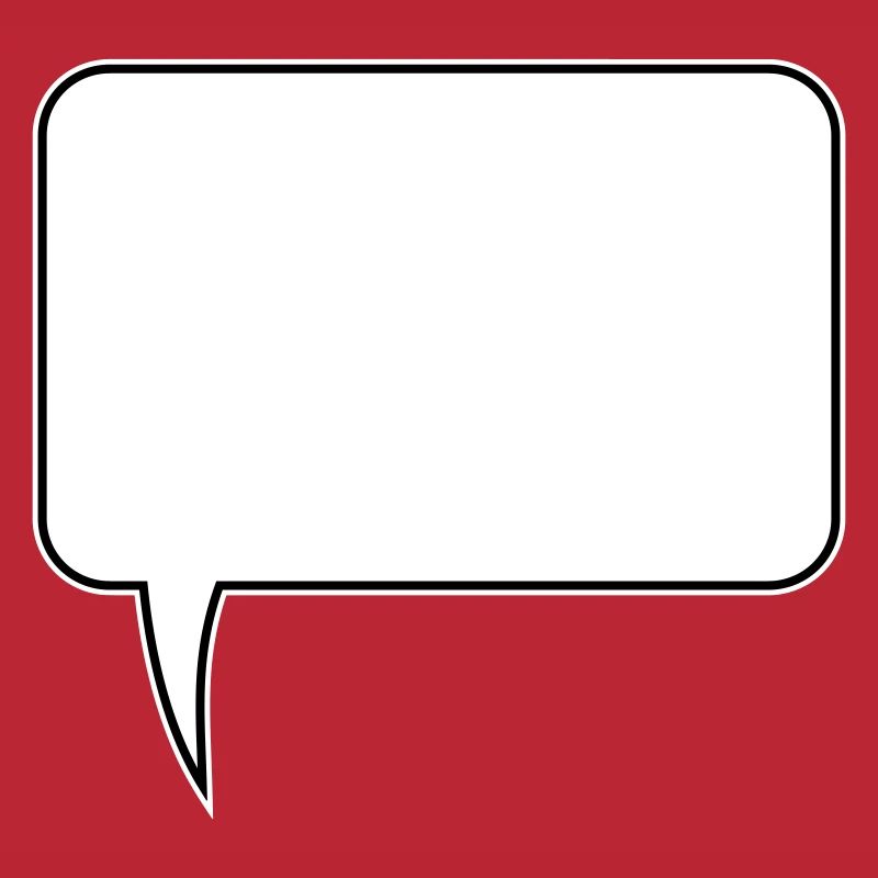 Conception rectangulaire de bulle de dialogue