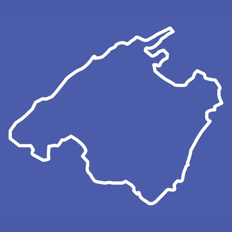 Mallorca Map Outline
