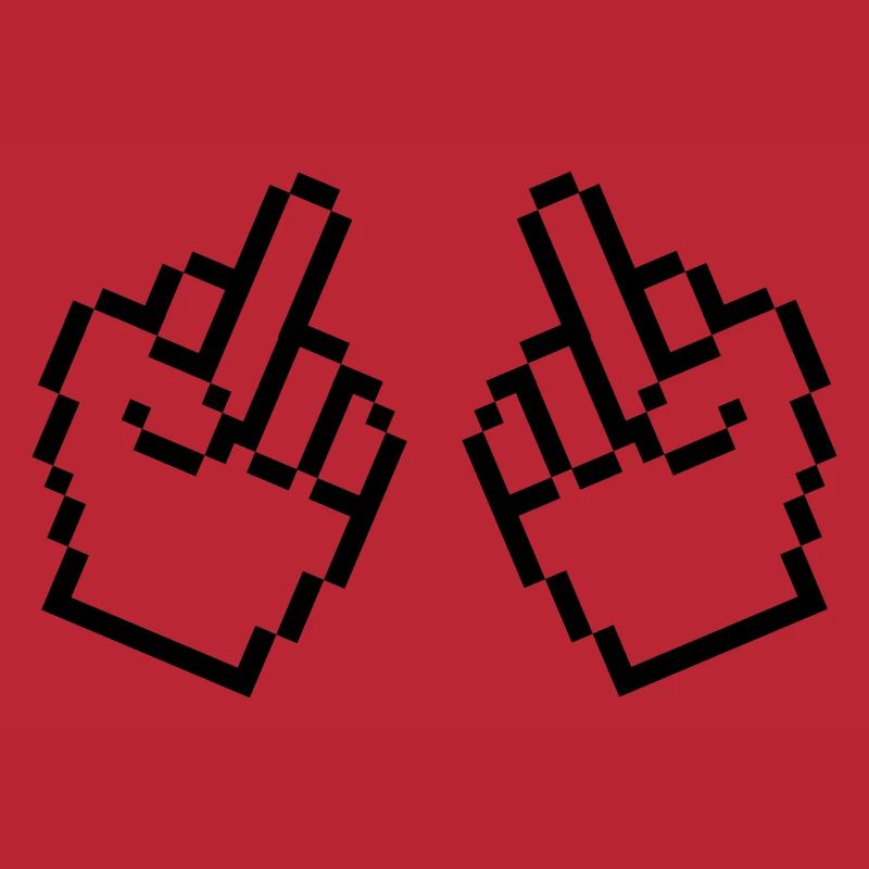 mittelfinger pixel