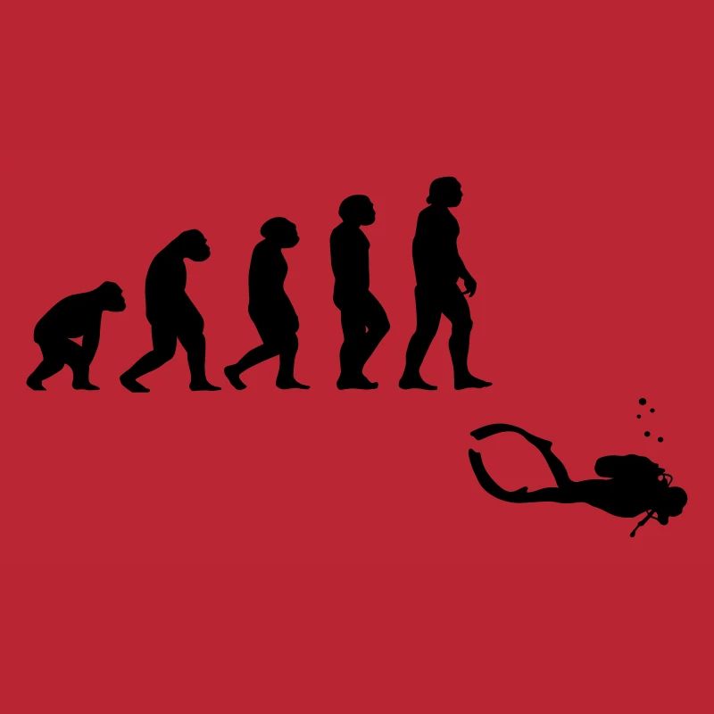 Evolution Tauchen mit Gerät