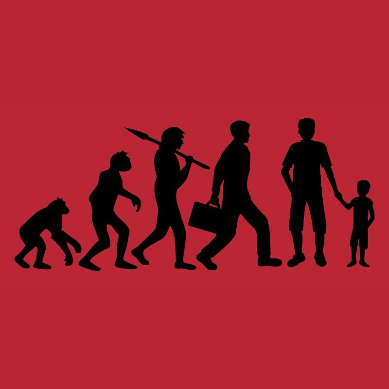 Sohn Papa Evolution Kind
