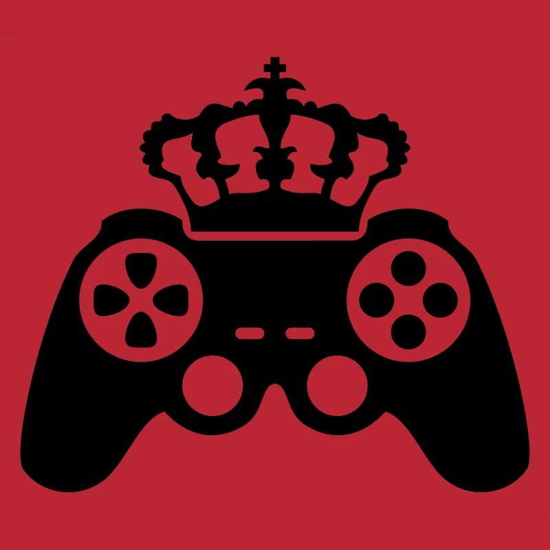 gamer king krone true controller logo könig 8 bit